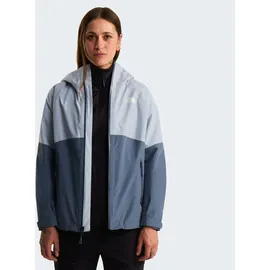 The North Face - Women's DIABLO DYNAMIC ZIP-IN Jacket - Regenjacke Gr. S grau/blau