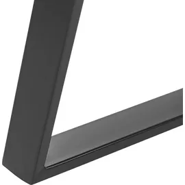 Beliani Esstisch 100 cm Rund Dekorative Beine in Schwarz Elegant Modern Esszimmer Küche