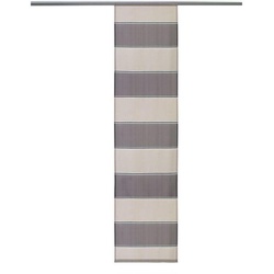 Flächenvorhang gestreift grau-beige