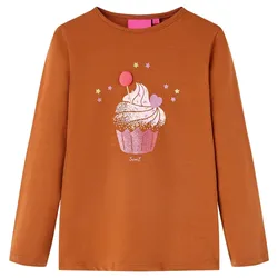 Kinder-Langarmshirt Cognac 92