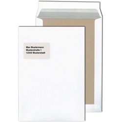 MAILmedia Papprückwandtaschen DIN C4 weiß