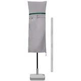 Sekey Schutzhülle mit Stab, Abdeckung für Doppelsonnenschirm Mit Kurbel, Marktschirm, 460 X 270 cm Hellgrau Ø Sekey