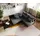 DeLife Ecksofa Clovis Schwarz Ottomane Rechts Modulsofa erweiterbar, Design Ecksofas, Couch Loft, Modulsofa, modular