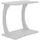 [en.casa] Beistelltisch Stattela Sofatisch C-Form Nachttisch 59 x 35 x 56 cm Wohnzimmertisch Betttisch mit 4 Rollen Kaffeetisch rechteckig Weiß