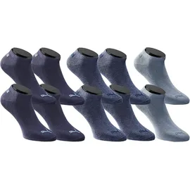 Puma Sneakersocken 10er Pack Blau/Schwarz 43-46