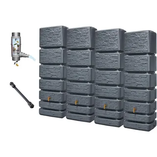 Slim Wandtank 1400 l graphitgrau