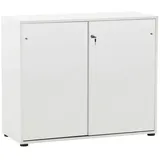 MÖBELPARTNER Schiebetürenschrank 400, 701763 weiß 1 Fachboden 100,1 x 41,0 x 83,6 cm