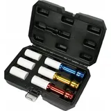 TRIZERATOP Stecknuss Schlagschrauber-Nuss, Schlagnuss SET 1/2“ 17, 19, 21mm, 150mm, komplett wie beschrieben, komplett wie beschrieben bunt