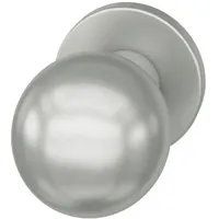 FSB Türknopf auf Rosette Aluminium 0802