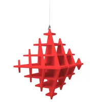 Platino24 Wandpaneel CUBO rot 2 St. 40 x 40