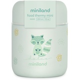 MINILAND BABY Miniland Food Thermy Mini Mint Isolierbehälter, 280 ml, doppelte Stahl-Isolierschicht hält die Temperatur der Speisen stundenlang.