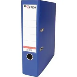 Color-Ordner, A4, 80mm, blau, farbiger Einband aus Pappe mit PP-Folie