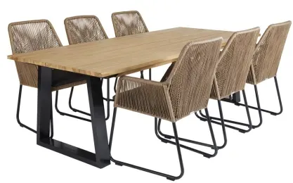 Brafab Laurion-Midway Gartenmöbel-Set 1, 7-teilig