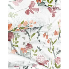 IRISETTE Easy 8547 Floral Rot 155 x 220 cm + 80 x 80 cm