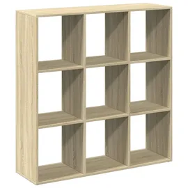 vidaXL Raumteiler-Bücherregal Sonoma-Eiche 102x29x103,5 cm