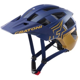 Cratoni Fahrradhelm AllSet Pro blau/gold matt