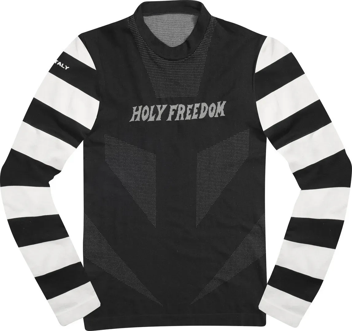 HolyFreedom Gattabuia Collar Functioneel shirt met lange mouwen, zwart-wit, M L Voorman