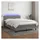 vidaXL Boxspringbett 140 x 200 cm Dunkelgrau