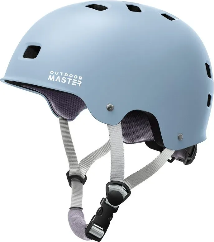 OutdoorMaster Skateboard-Helm Oryx Hellblau Größe L 54-60cm