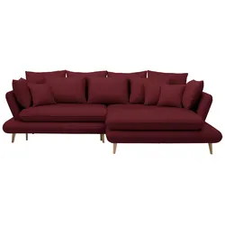 Ecksofa Monte Weinrot
