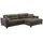 Die Möbelfundgrube Ecksofa Mikrofaser mit Relaxfunktion Braun