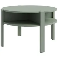Forte Couchtisch TOBAGO, Ø 75 cm - Salbeigrün matt