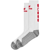 Erima Classic 5-C Socken lang Weiß/Rot, 39 EU