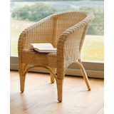 Rattansessel Korbsessel Rattanstuhl natur lackiert hohe Rückenlehne Sessel Stuhl