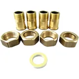 WOLF-Garten Wolf Anschluss-Set Fittings 2 1/2 Schraubanschluß (Ms AG), für SL-140.."
