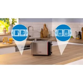 Bosch MyMoment Toaster silberfarben
