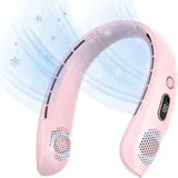 Nackenventilator, Tragbarer Usb-nackenventilator Ohne Rotorblätter, Leise Mit 360°-luftstrom, 3 Geschwindigkeitsstufen, Wiederaufladbarer Mini-ventilator Für Büro, Zuhause, Reisen Und Outdoor-aktivitä
