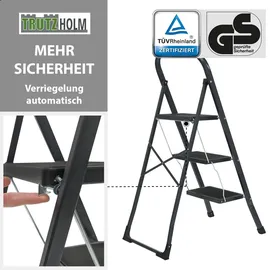 Trutzholm Trittleiter Klappleiter 3 Stufen