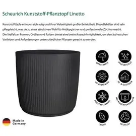 Scheurich Linetto Ø 46,6 cm Schwarz