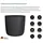 Scheurich Linetto Ø 46,6 cm Schwarz