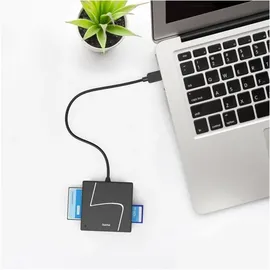 Hama USB-Kartenleser Schwarz