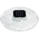 BESTWAY Schwimmende Solar-LED-Poolleuchte Ø 18 cm silber