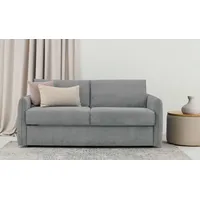 Home affaire Schlafsofa Bergamons, 2-Sitzer, mit Dauerschlaffunktion, inkl. Federkernmatratze, Lattenrost grau 169 cm x 90 cm x 97 cm