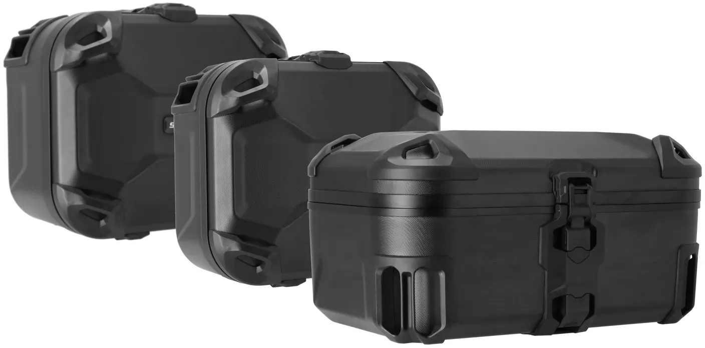 SW-Motech Adventure set DUSC met topkoffer XL - Zwart. BMW F 750/800/850 GS. Voor vlek. Staal RA.