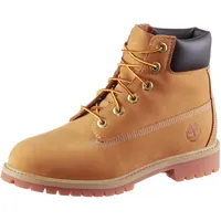 TIMBERLAND 6 Inch Premium Junior Boots Damen in wheat nubuck, Größe 37 - beige