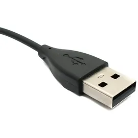 system-s USB 2.0 Kabel 10 cm Ladekabel für Fitbit Flex 2 Smartwach in Schwarz