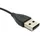 system-s USB 2.0 Kabel 10 cm Ladekabel für Fitbit Flex 2 Smartwach in Schwarz