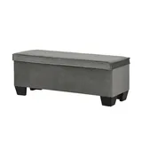 Boxi Bettbank mit Stauraum Boxi ¦ grau ¦ Maße (cm): B: 123 H: 47 T: 42.0