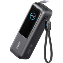 eufy Anker Powerbank (25K, 165W, Integriertes + einziehbares Kabel) Schwarz