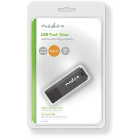 Nedis USB-Flash-Laufwerk - 64 GB - USB 3.0 64GB schwarz (FDRIU364BK)