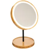 5five simply smart Kosmetikspiegel Led, rund, Bambus