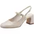 TAMARIS Damen Sling Pump mit Blockabsatz, beige, 40 EU