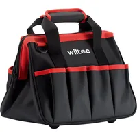 Wiltec Werkzeugtasche 9 Fächer rot 30 x 23 x 25 cm