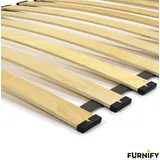 furnify Rolllattenrost Lattenrost Rollrost | Bettrost Holzlatten Federleisten 70 x 140 cm