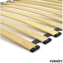 furnify Rolllattenrost Lattenrost Rollrost | Bettrost Holzlatten Federleisten 70 x 140 cm