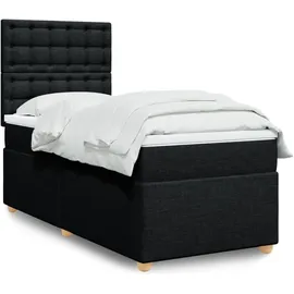 vidaXL Boxspringbett 140 x 200 cm Schwarz